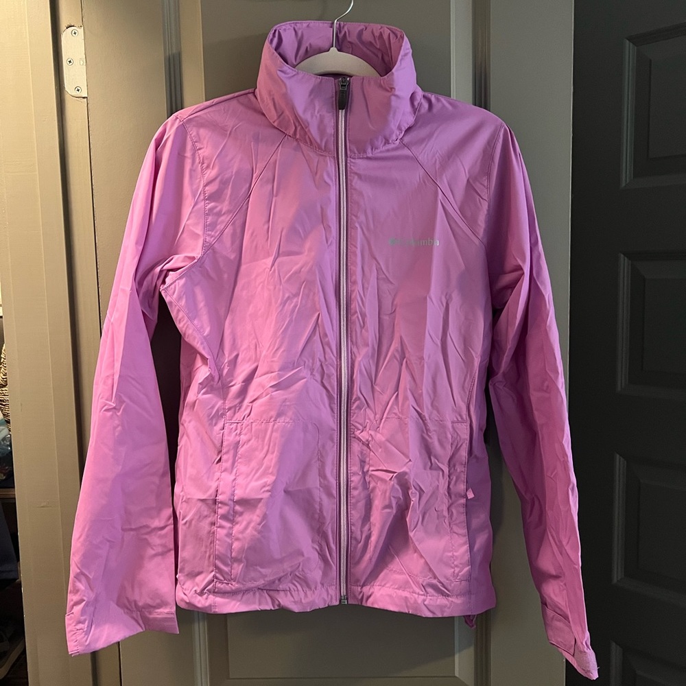 NWOT Columbia Women’s Small Pink Rain Jacket